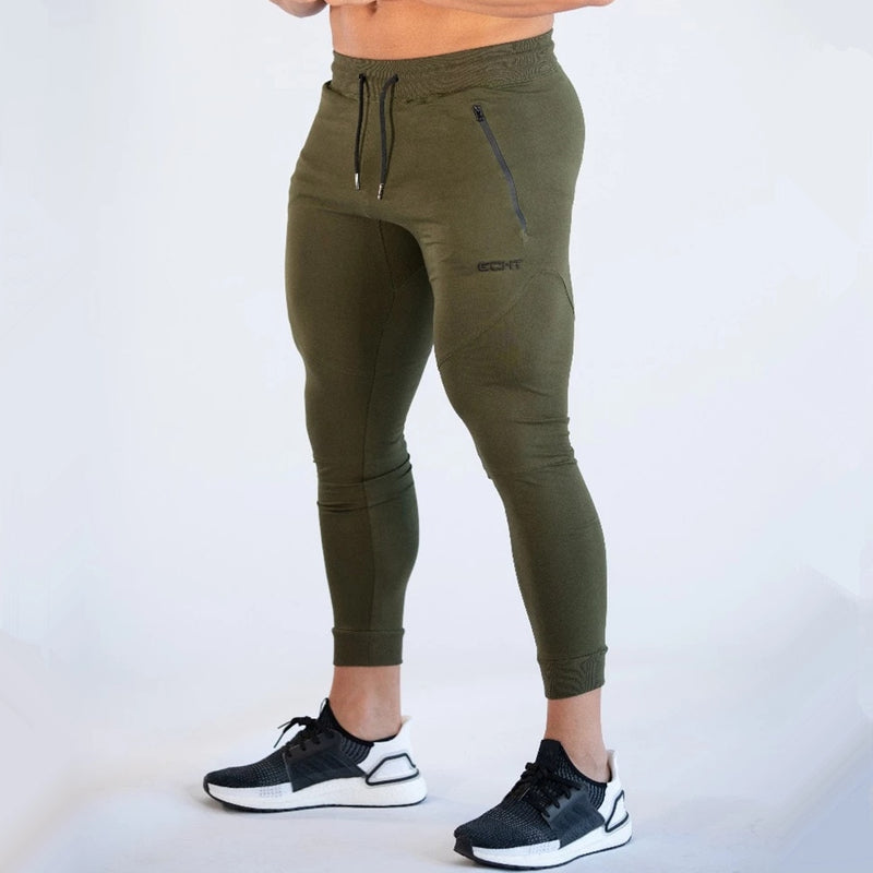 Pantalones de chándal negros para gimnasio, pantalones ajustados para hombre, pantalones casuales para hombre, pantalones de chándal de algodón para entrenamiento físico, ropa deportiva de otoño