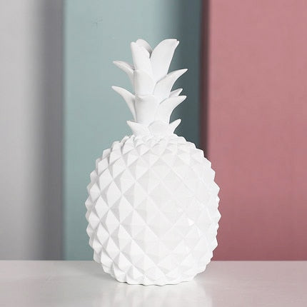 Fashion Ananas Statue Home Decoration Accessories Abstract Sculpture Desk Decor Coin Storage Box Living Room Decorative Statues