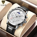 2022 Men's Watches LIGE Top Brand Luxury Men Wrist Watch Men Leather Quartz Watch Sports Waterproof Male Clock Relogio Masculino