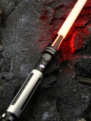TXQSABER TS019 Baselit Smooth Swing Lighsaber Fighting Saber with 1 Inch Heavy Blade, Blaster Lock up Waving Sound Color Change