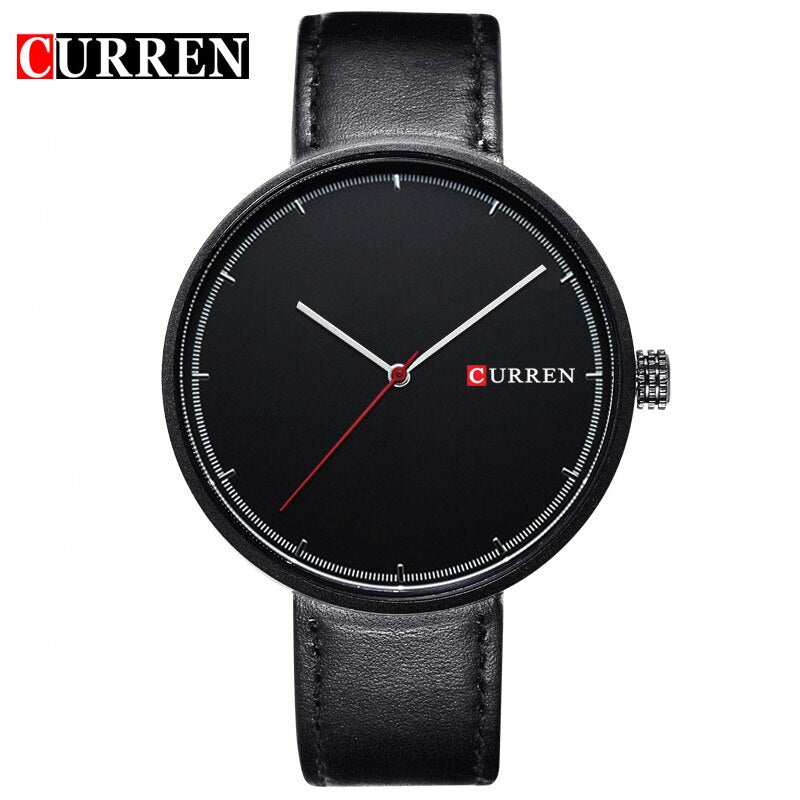 CURREN Top Brand Fashion Clock for Men Casual Leather Quartz Writwatches Colorful Waterproof Watches Relogio Masculino