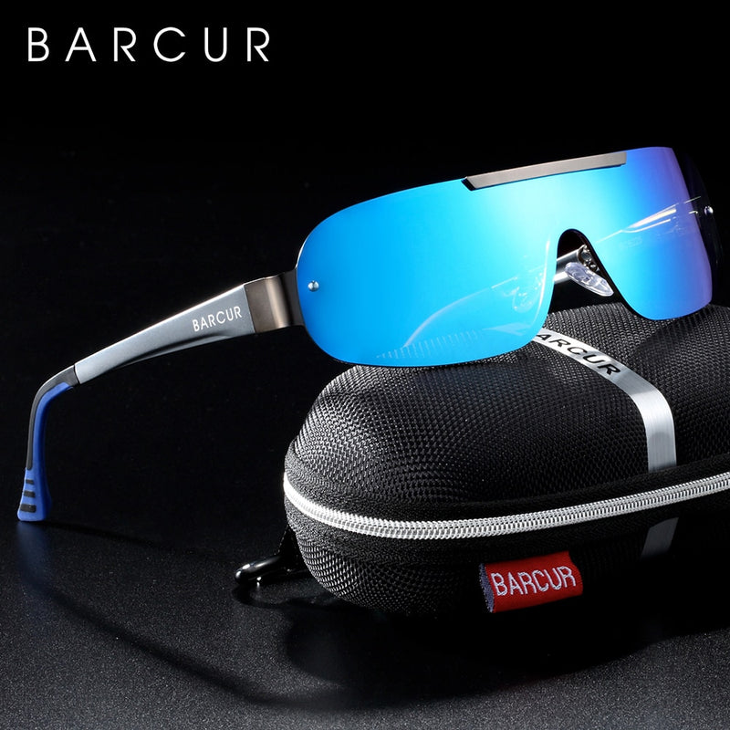 BARCUR, gafas de sol de aluminio y magnesio para hombre, gafas de sol polarizadas para hombre, gafas deportivas de piloto UV400