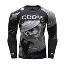 MMA T shirt Mens Rashguard Jiu Jitsu Bjj T shirt Long Sleeve Fitness Muay Thai Boxing Sport Sweater Mma Rashguard Boxing Jersey