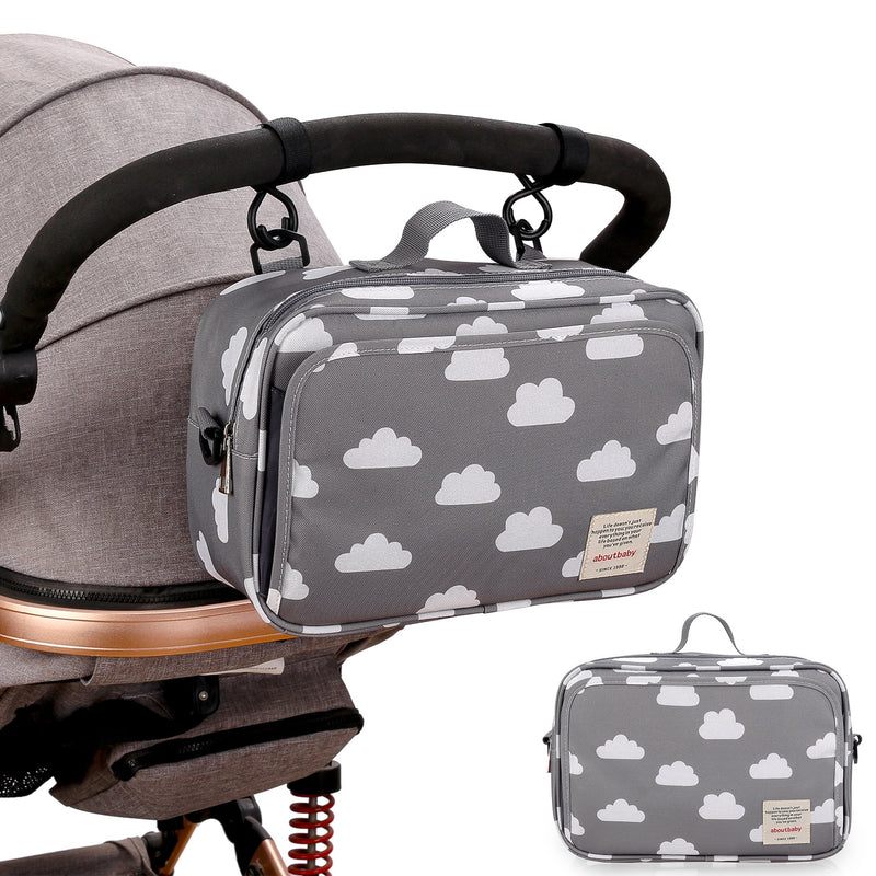 Bolsa de pañales impermeable de nuevo estilo, bolsa de viaje de gran capacidad para mamá, bolsas organizadoras multifuncionales para cochecito de bebé y madre
