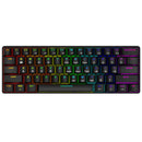 Smart Duck XS61 60% mechanische Tastatur, RGB-Schalter, LED-Software, Typ C, Doubleshot, Tastenkappe, Makroprogramm, Blau, Rot, Braun, Schwarz