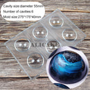 3D Polycarbonate Chocolate Mold Sphere Chocolate Bomb Tools Cake Confectionery Mold for Chocolates Bar Mould Bakery Baking Tools