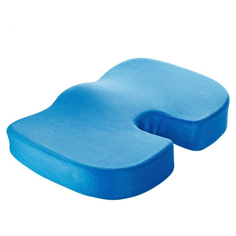 Gel Orthopedic Chair Cushions Velvet Office Sitting Cushion Anti-stress Seat On The Chair Memory Foam U Coccyx Protect Pad Mesh