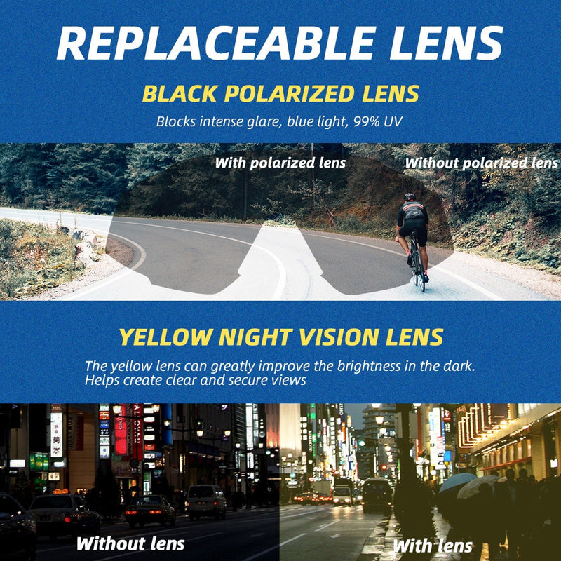 VICTGOAL Cycling Glasses Polarized Men Cycling Sunglasses UV400 Sports Running Goggles 5 Lenses MTB Bike Cycling Hiking Eyewear