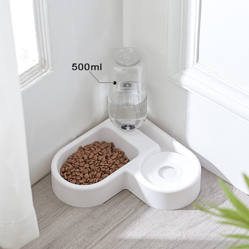 1.7L Pet Dog Cat Automatic Feeder Bowl for Cats Drinker Water 650ml Bottle Kitten Bowls Dogs Food Feeding Container Supplies