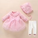 Baby Baptism Dress 2022 Bow Newborn Baby Girls Infant Dresses &amp; Clothes Snow White Baby Dress 1 Year Old Birthday Girl Dress