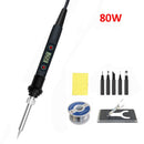 60W/80W Electric Digital Soldering Iron Station 220V 110V Temperature Adjustable Welding Soldering Tips Tools Accessories