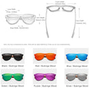 KINGSEVEN Patented Design Bubinga Wood Sunglasses Vintage Integrated Polarized Men&