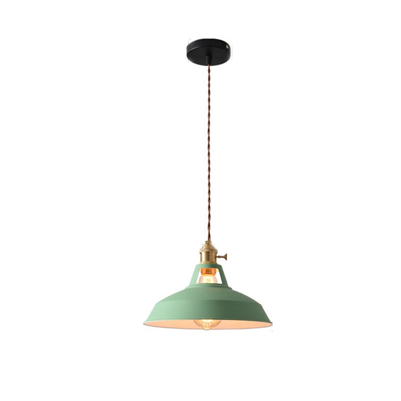 Pendant Light Retro Industrial Colorful Restaurant Kitchen Home Ceiling Lamp Vintage Hanging Light Lampshade Decorative Lamps