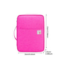 Multi-functional A4 Document Bags Filing Pouch Portable Waterproof Oxford Cloth Organized Tote For Notebooks Pens Computer Stuff