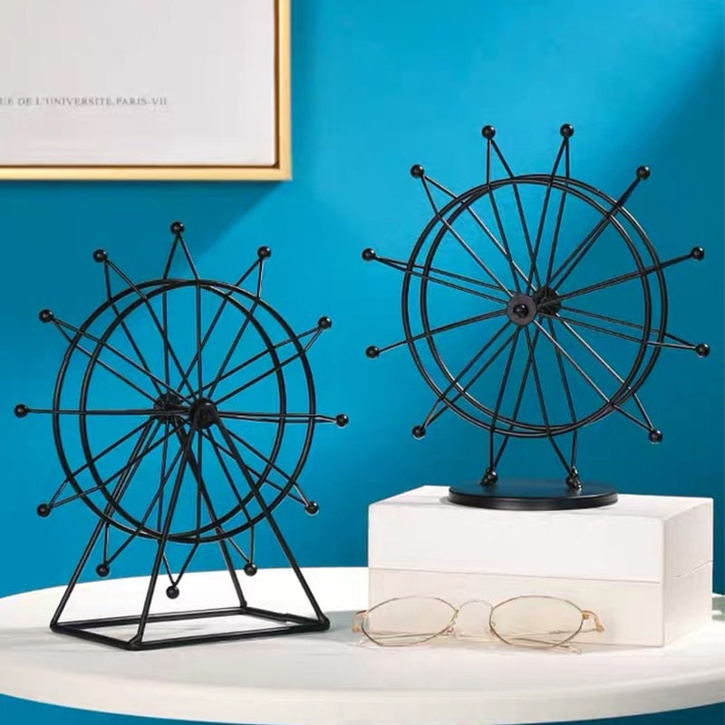 Home Decoration Crafts Accessories Simple Modern Room TV Cabinet Wine Cabinet Decoration Rotating Ferris Wheel Small Decorations