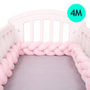 4M Baby Bed Bumper Protector Infant Cradle Pillow Cushion Braid Knot Bumper Crib Bumper Tour De Lit Bebe Tresse Room Decor