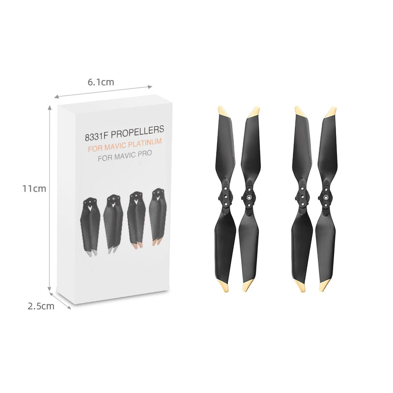 8pcs 8331 Low Noise Propeller for DJI Mavic PRO Platinum Drone Noise Reduction Blade Prop Spare Parts Replacement Accessories