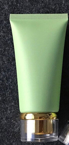 50ml Frost Plastic Soft Bottle Matte Green 50g Cosmetic Cream Facial Cleanser Container Toothpaste Lotion Tube Free Shipping