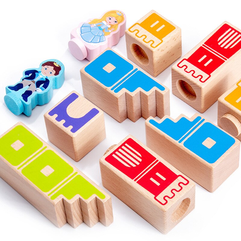 Montessori Wooden Magic Box Game Children Educational Toys For Kids Early Learning 3D Wooden Building Blocks Birthday Gifts