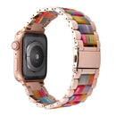 Correa de reloj de resina de acero inoxidable para apple watch 5 band 44mm iwatch 42mm Series 5 4 3 2 accesorios de muñeca loop 40m pulsera