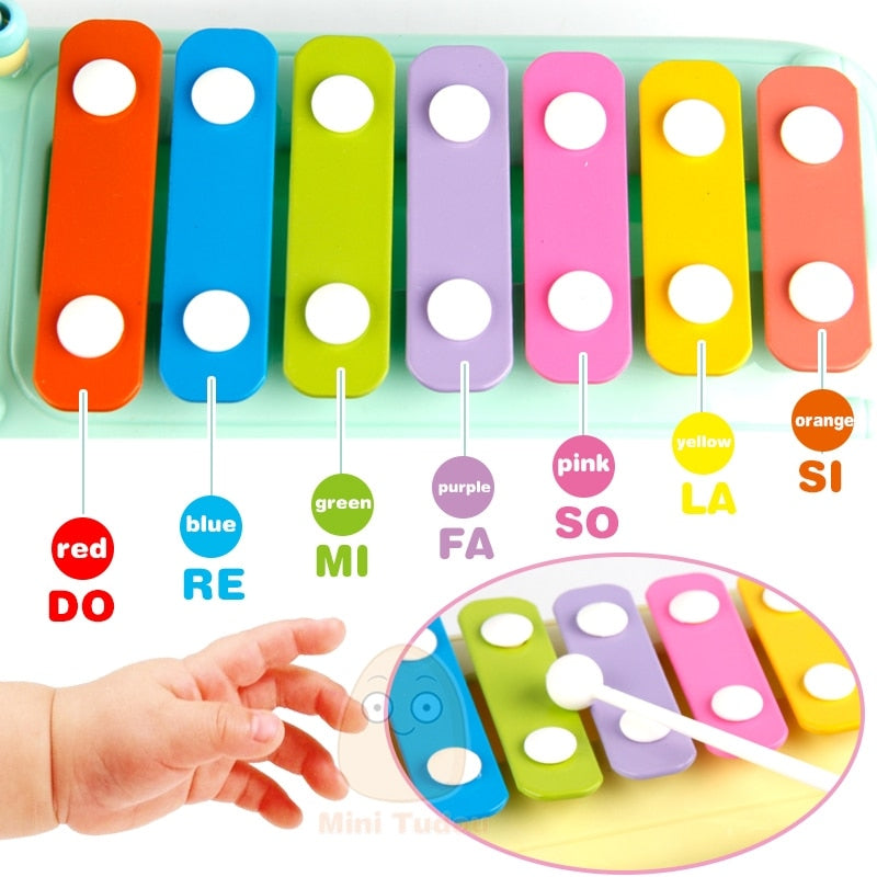 Neue Kinder Musik Bus Spielzeug Instrument Xylophon Klavier Schöne Perlen Blöcke Sortieren Lernen Pädagogisches Baby Spielzeug Für Kinder