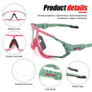Brandneue photochrome Fahrradbrille Mountainbike Fahrradbrille Outdoor Sports Radfahren Sonnenbrille UV400 Eyewear 1 Objektiv