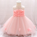 baby girls dresses lace flower kids clothing princess wedding baptism children wear 1 year birthday vestido infantil 6M-4Y