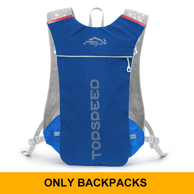 Trail Running-5L Ultralight backpack, hydration jogging vest, Marathon, bicycle, water bottle 250ml 500ml