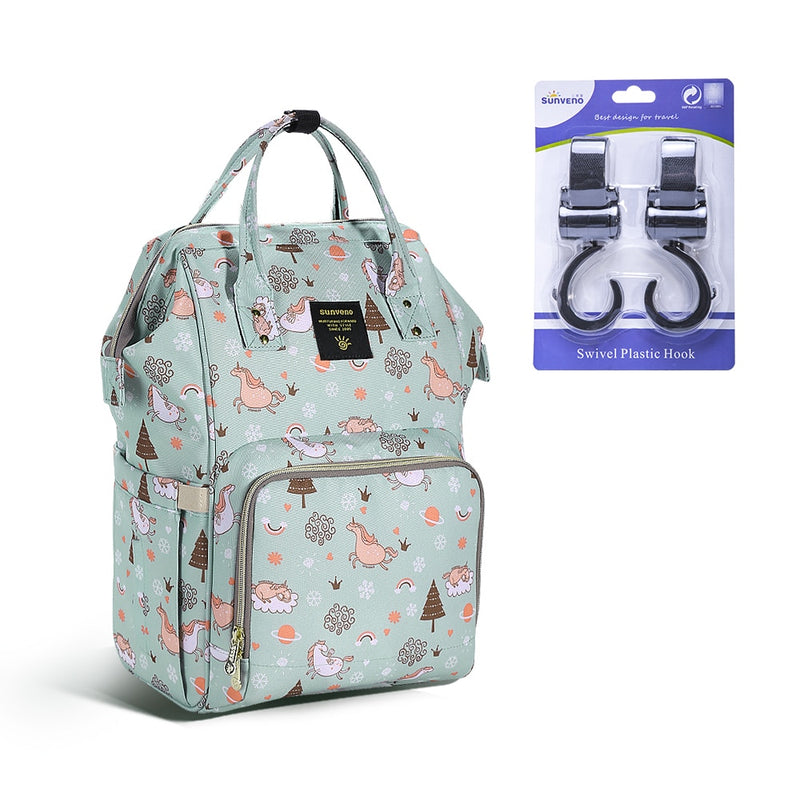 Bolsa de pañales Sunveno Original, bolsas de viaje para bebés, mochila organizadora para mamá, bolsa de maternidad para pañales, madre y niños
