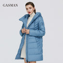 GASMAN 2022, chaqueta larga acolchada de invierno para mujer, abrigo grueso para mujer, Parka con capucha, ropa de algodón de marca cálida para mujer, M-180 de invierno