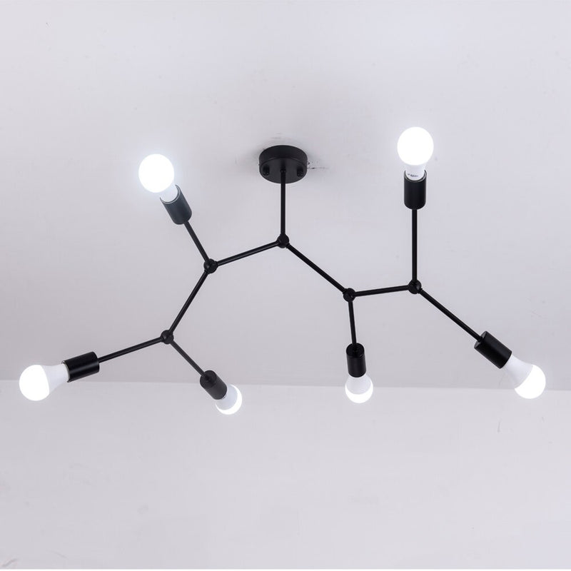 Molécula Led Lámpara de araña E27 Hogar cocina dormitorio Iluminación Lámpara de techo Candelabros de interior creativos Iluminación Fixturex