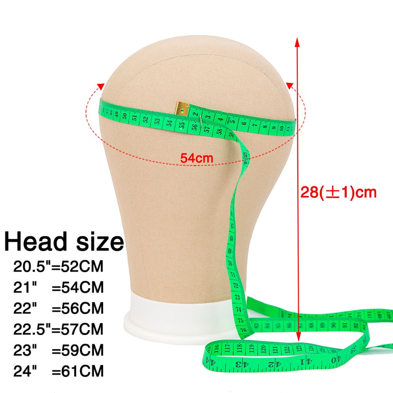 Alileader Training Mannequin Head Canvas Block Head Display Styling Mannequin Manikin Head Wig Stand Free Holen Sie sich T-Nadelhalter