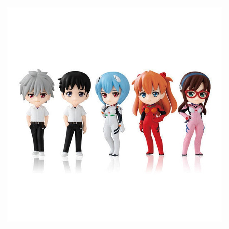 Original EVA Gashapon Anime figura de acción juguetes puedes avanzar 2:22 Nagisa Ayanami Rei Asuka Langley Makinami PVC ABS juguete muñecas