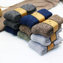 Winter Men's Super Thick Warm High Quality Harajuku Retro Snow Casual Antifreeze Wool Socks 3 Pair