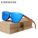 KINGSEVEN Patented Design Bubinga Wood Sunglasses Vintage Integrated Polarized Men&