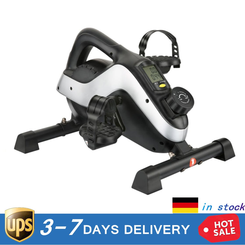 Fitness Steppers LCD Display Dual Pedal Mini Heimtrainer 8 Stufen Magnetischer Widerstandstrainer Tragbares Beintrainingsgerät