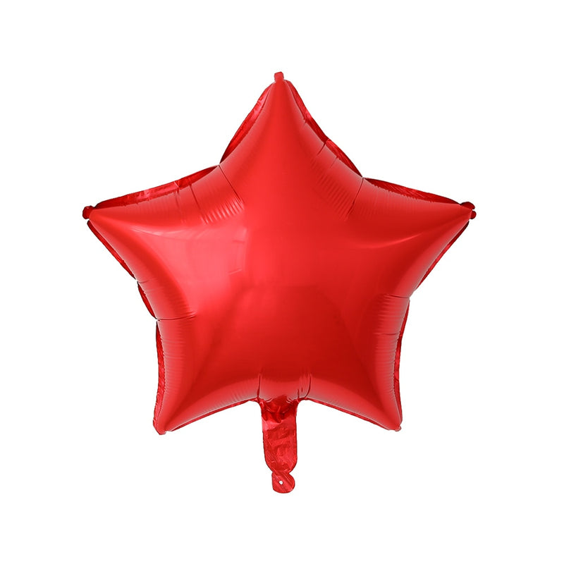 50 Uds. De Globos de aluminio con forma de corazón de estrella de 18 pulgadas, Globos inflables de helio, decoraciones para fiesta de cumpleaños, Globos de compromiso de boda para niños