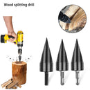 1pc 32mm/42mm HSS Firewood Splitter Drill Bit Round/Hex/Triangle Shank Wood Split Cone Drill Bit Woodworking Tools
