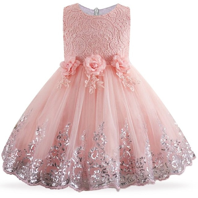 New Costume For Kids Baby Gown Birthday Party Halloween Clothes Tutu Elegant Princess Dresses For Girl Children Vestidos 0-5 Age
