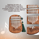 Gecko Kalimba Thumb Piano 8 keys solid Mahogany Body Musical Instrument With Learning Book Tune Hammer