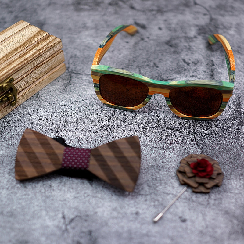 2020 Mens Sunglasses Polarized Bamboo Wood Mirror Lens Sun Glasses Women Brand Design Colorful Shades Handmade