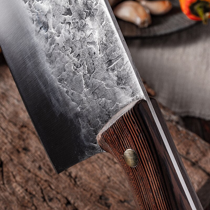 CHUN Hand Forging Kitchen Knife Professional Shredded Meat Vegetables Slice Traditional Labor-saving Knives Sharp Nakiri Cleaver