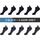 10Pairs High Quality Men Ankle Socks Breathable Cotton Sports Socks Mesh Casual Athletic Summer Thin Cut Short Sokken Size 38-48