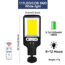 KSIJEH LED Solar Light Outdoor Solar Lamp Solar Powered Sunlight Waterproof PIR Motion Sensor Street Light For Garden Decoration