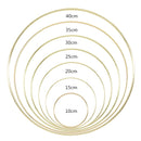 10-40cm Gold Metal Ring Flower Wreath Garland Weeding Decoration for Weddings Bridal Shower Home Party Decoration Catcher Hoops