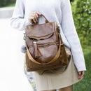 RanHuang New Arrive 2021 Women Fashion Backpack Soft Leather Backpack Tassel Travel Bags School Backpack For Girls Black A1672