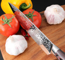 XITUO Kitchen Knives 8&quot; Stainless Steel Chef Knife High Grade 7Cr17 Frozen Meat Cutter Wood Handle Identation blade Cooking Tool