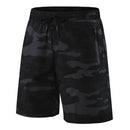 Men's Shorts Fitness Shorts Running Sports Men's Fitness Shorts Camouflage Zipper Pocket Sports Shorts