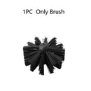 Nylon Brush With 4-12PC Long Handle Chimny Kettle House Cleaner Rotary Fireplace Inner Wall Cleaning Bursh Kitchen Cleaning Tool