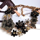Statement Premium Halskette Zubehör Hochwertige handgemachte Mode Bunte Kristalle Strass Halsketten Schmuck für Frauen